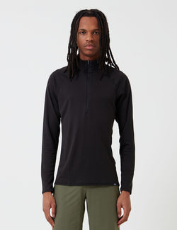 Patagonia Capilene Midweight Zip-Neck Long-Sleeved Shirt - Black