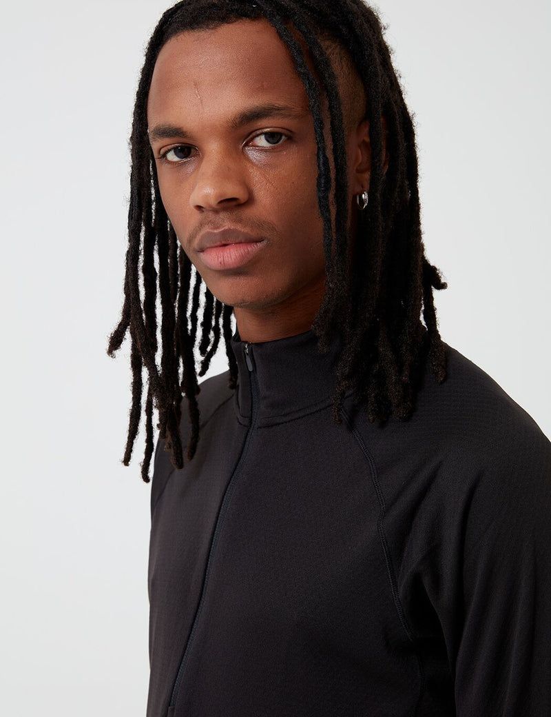 Patagonia Capilene Midweight Zip-Neck Long-Sleeved Running Top - Black