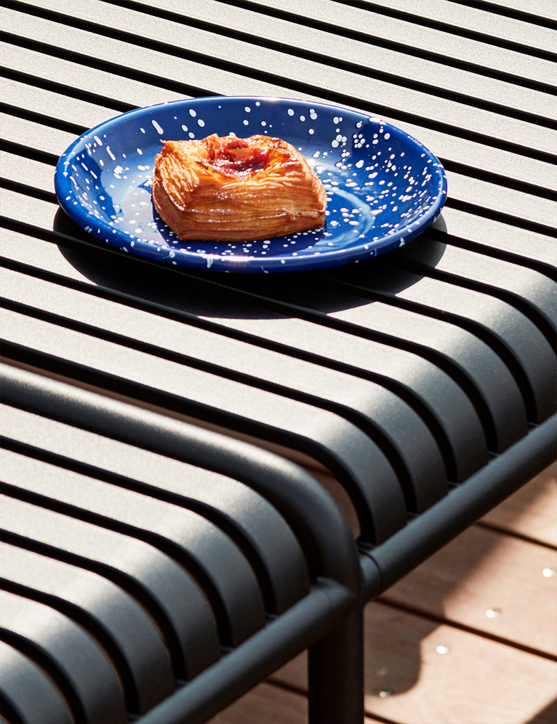 Hay Deep Plate (Enamel) - Speckle Blue