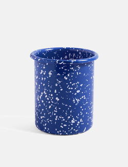 Hay Enamel Utensil Holder. Speckle - Blue
