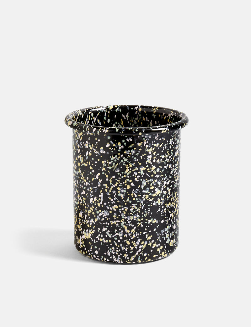 Hay Enamel Utensil Holder Sprinkle - Black