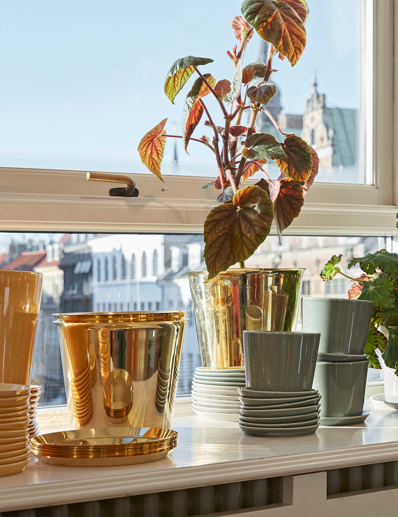 Hay Botanical Family Saucer (Medium) - Brass