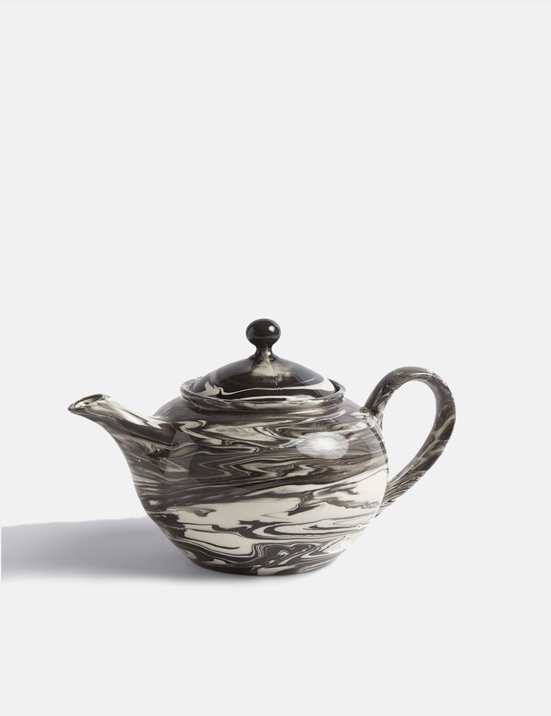 Hay Marbled Teapot (0.8L) - Black