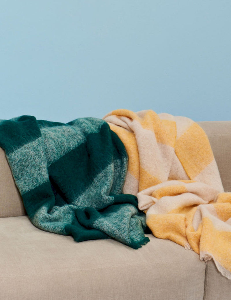 Hay Mohair Blanket Green I Article