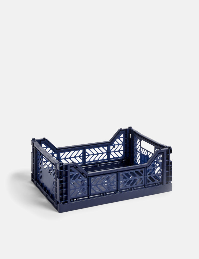 Hay Colour Crate (Medium) - Navy Blue