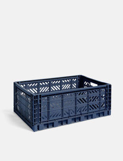 Hay Colour Crate (Large) - Navy Blue