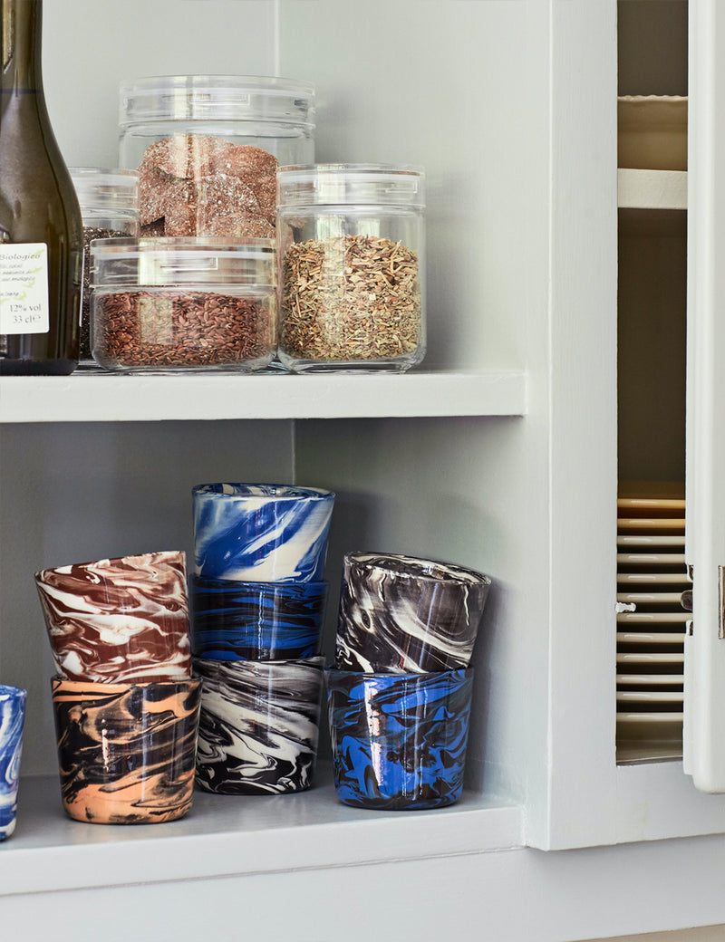 Hay Marbled Cup - Dark Blue