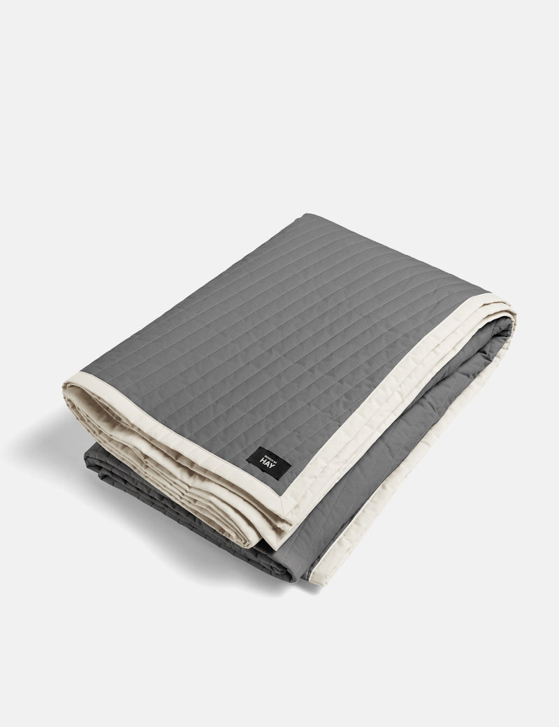 Hay Bias Quilt (235x245cm) - Charcoal
