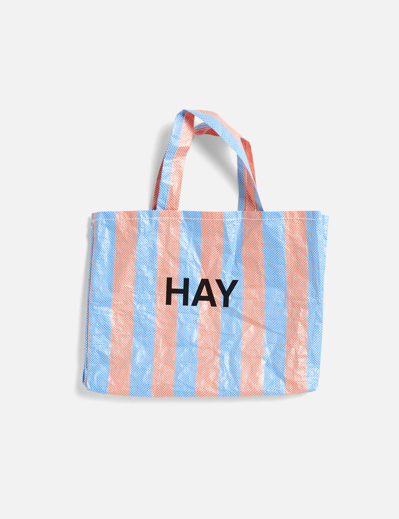 Hay Candy Stripe Shopper (Medium) - Blue and Orange