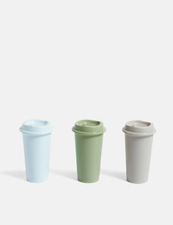 Hay Paquet Coffee Cups Set of 3 - Light Blue/Grey/Green