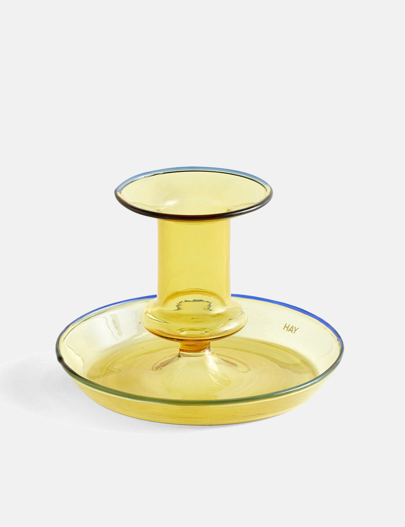 Hay Flare Candle Holder - Yellow
