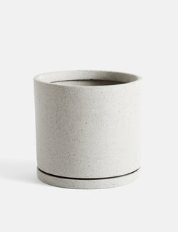 Hay Plant Pot with Saucer (XX-Large) - Grey