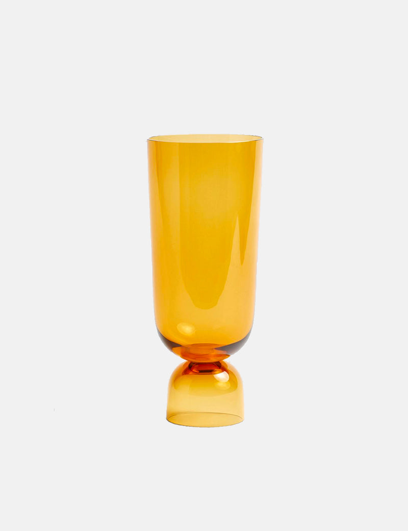 Hay Bottoms Up Vase (Large) - Amber