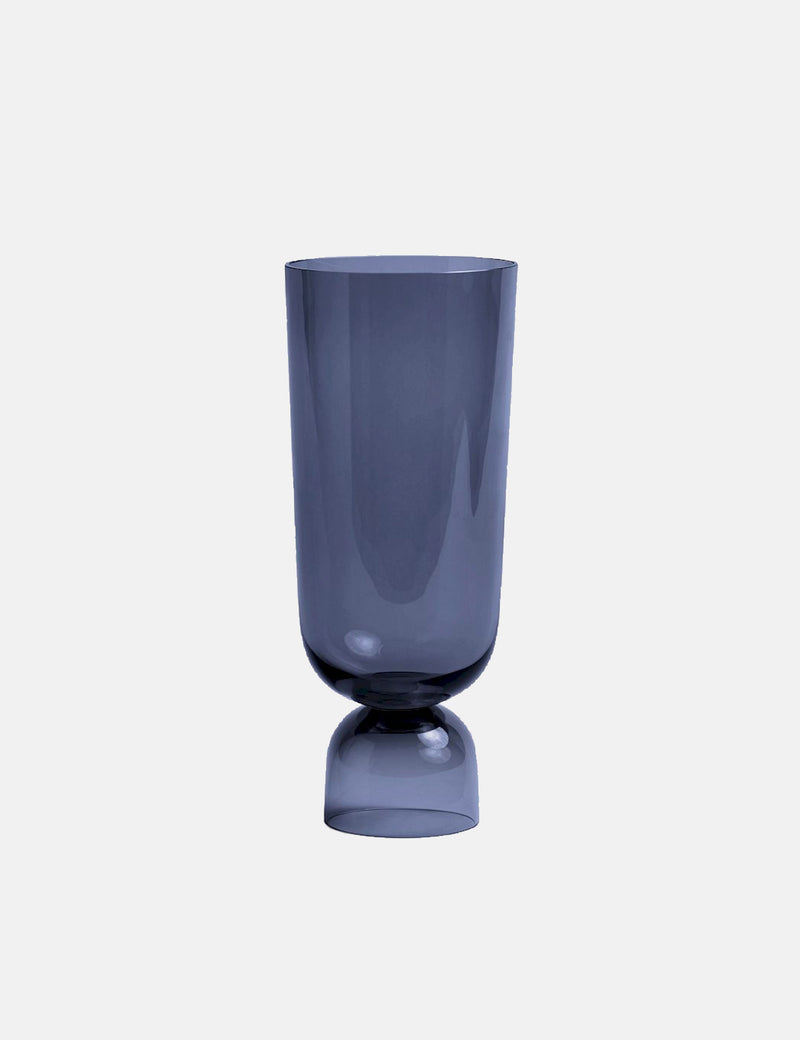 Hay Bottoms Up Vase (Large) - Navy Blue