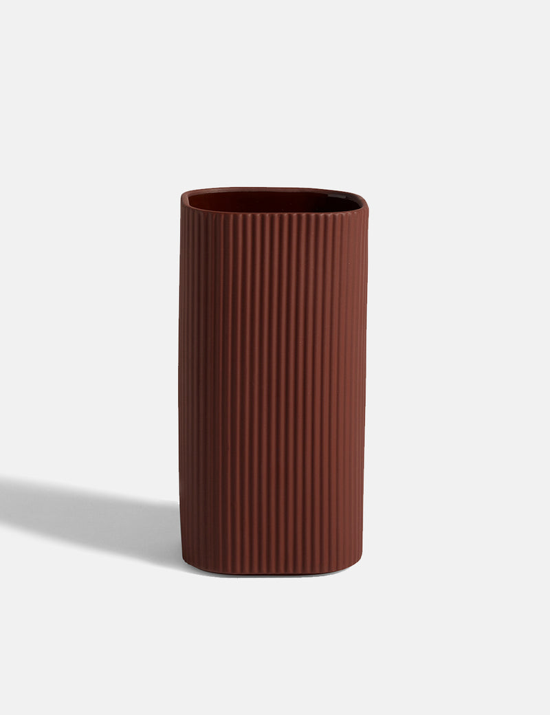 Hay Facade Vase - Dark Terracotta