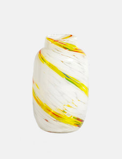 Hay Splash Vase Round (Medium) - Lemon Swirl