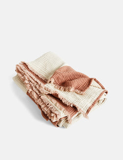 Hay Crinkle Stripe Plaid - Cappuccino