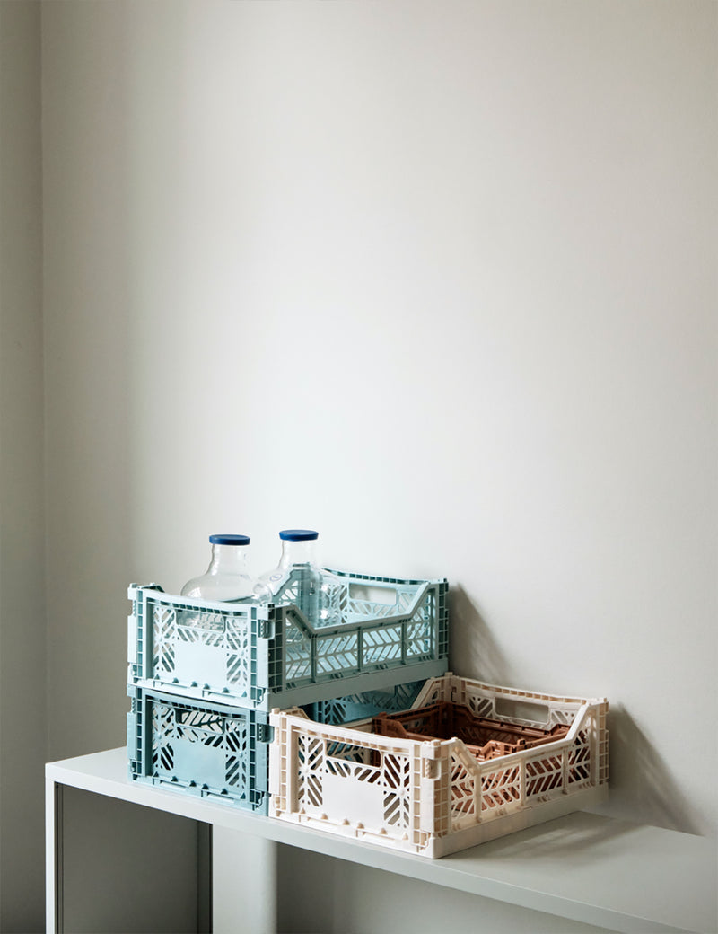 Hay Colour Crate (Small) - Arctic Blue
