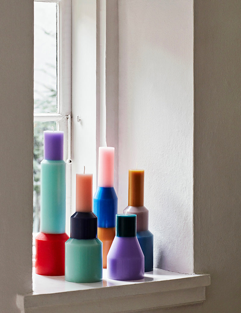 Hay Pillar Candle (Medium) - Mint