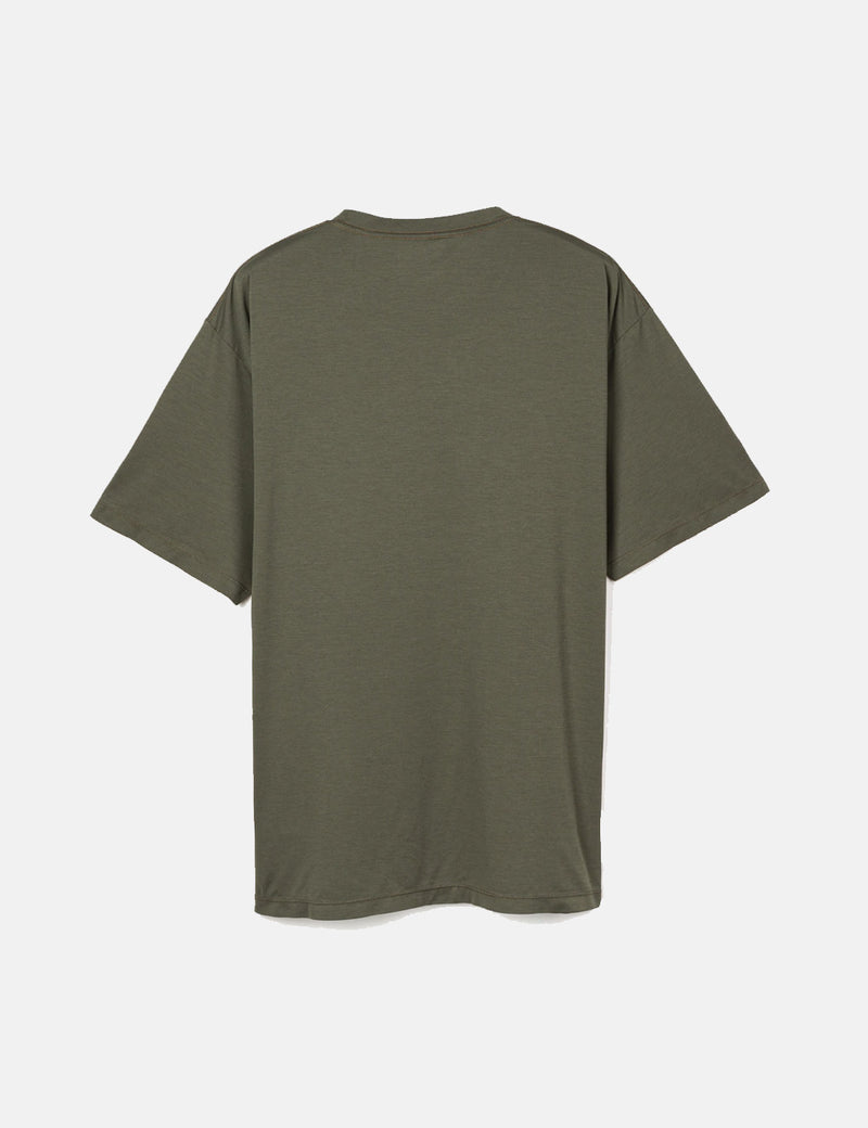 T-Shirt Satisfy Running Auralite - Vert Olive