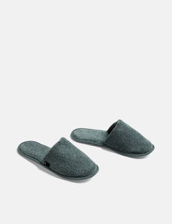 Hay Frotté Slippers - Dark Green