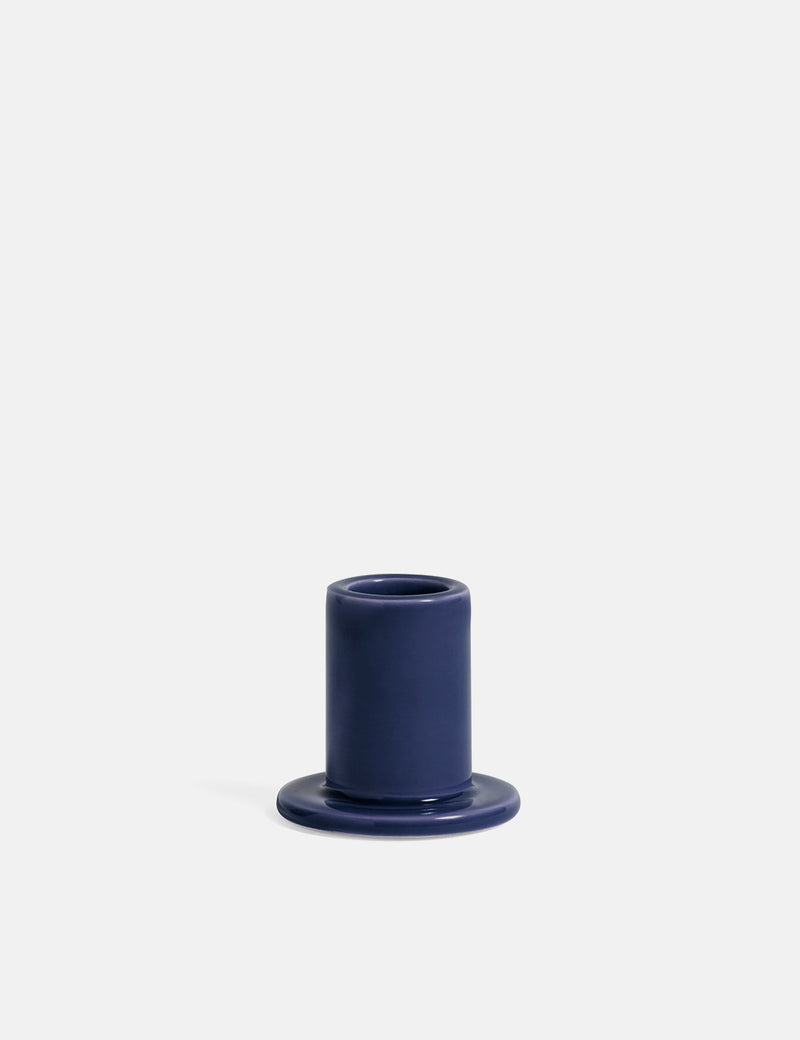 HAY Tube Candleholder (Small) - Midnight Blue