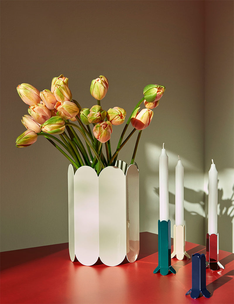 Hay Arcs Vase - White