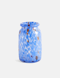 Hay Splash Vase Col Roulé (Moyen) - Bleu