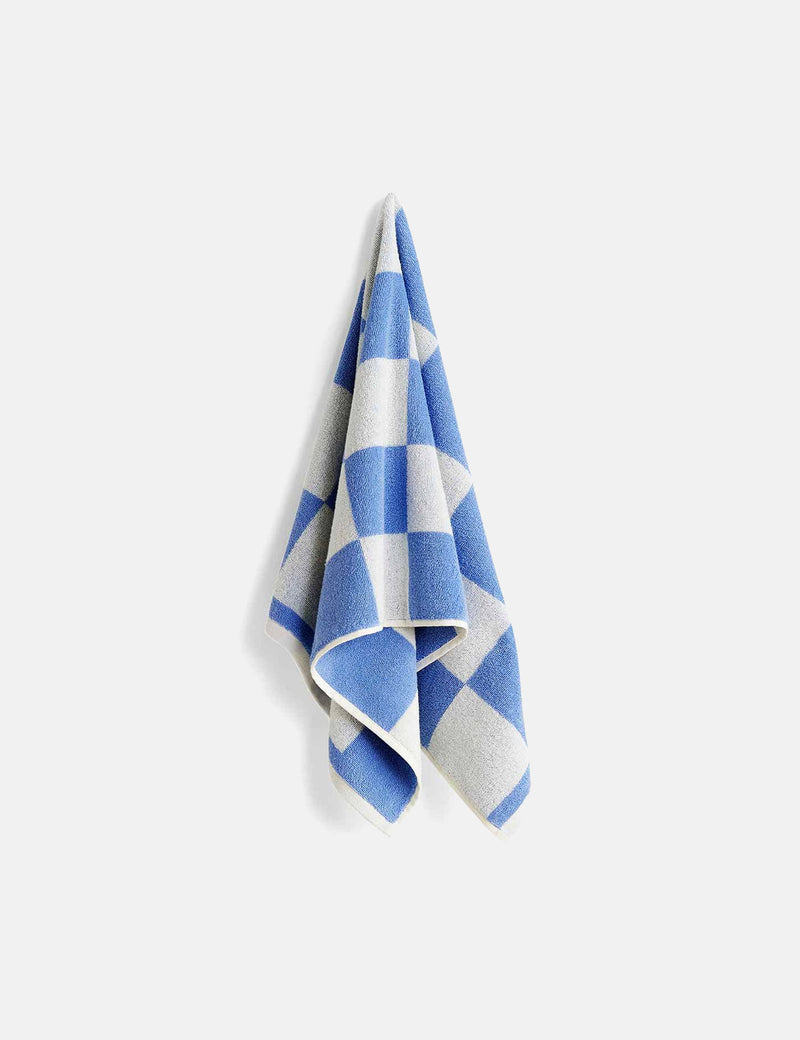 HAY Check Wash Cloth - Sky Blue