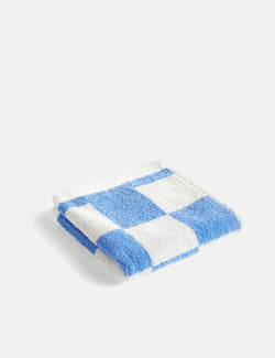 HAY Check Wash Cloth - Sky Blue