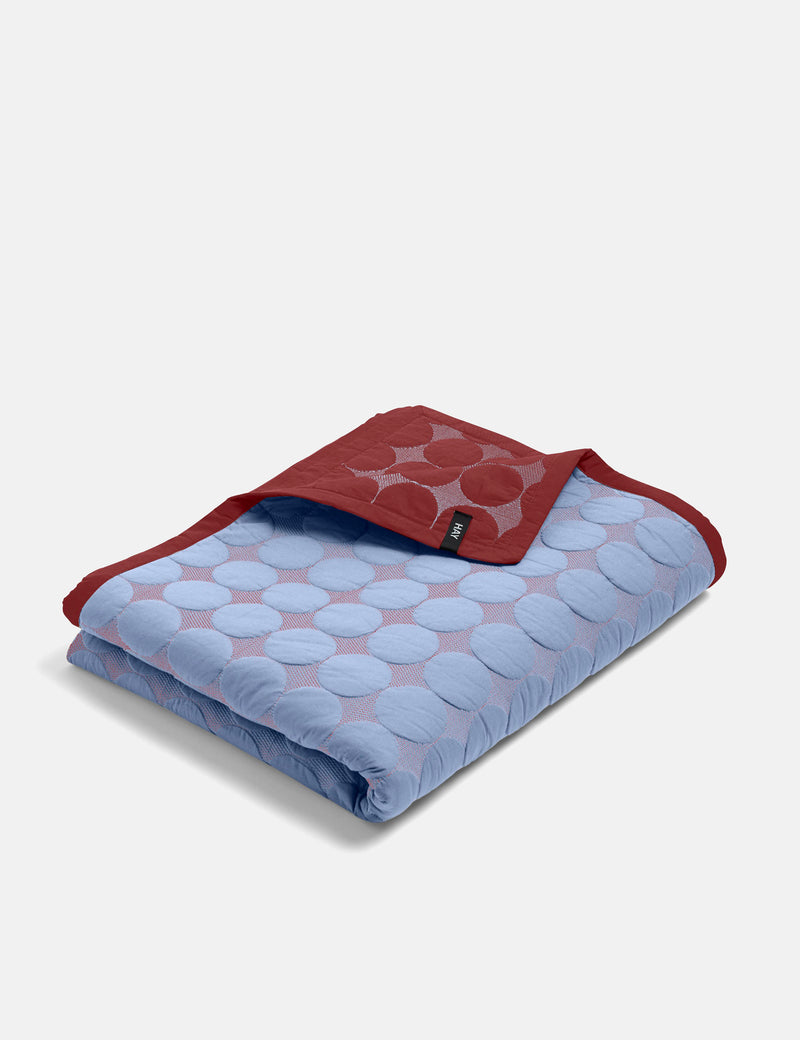 HAY Mega Dot Blanket (245 x 195) - Light blue