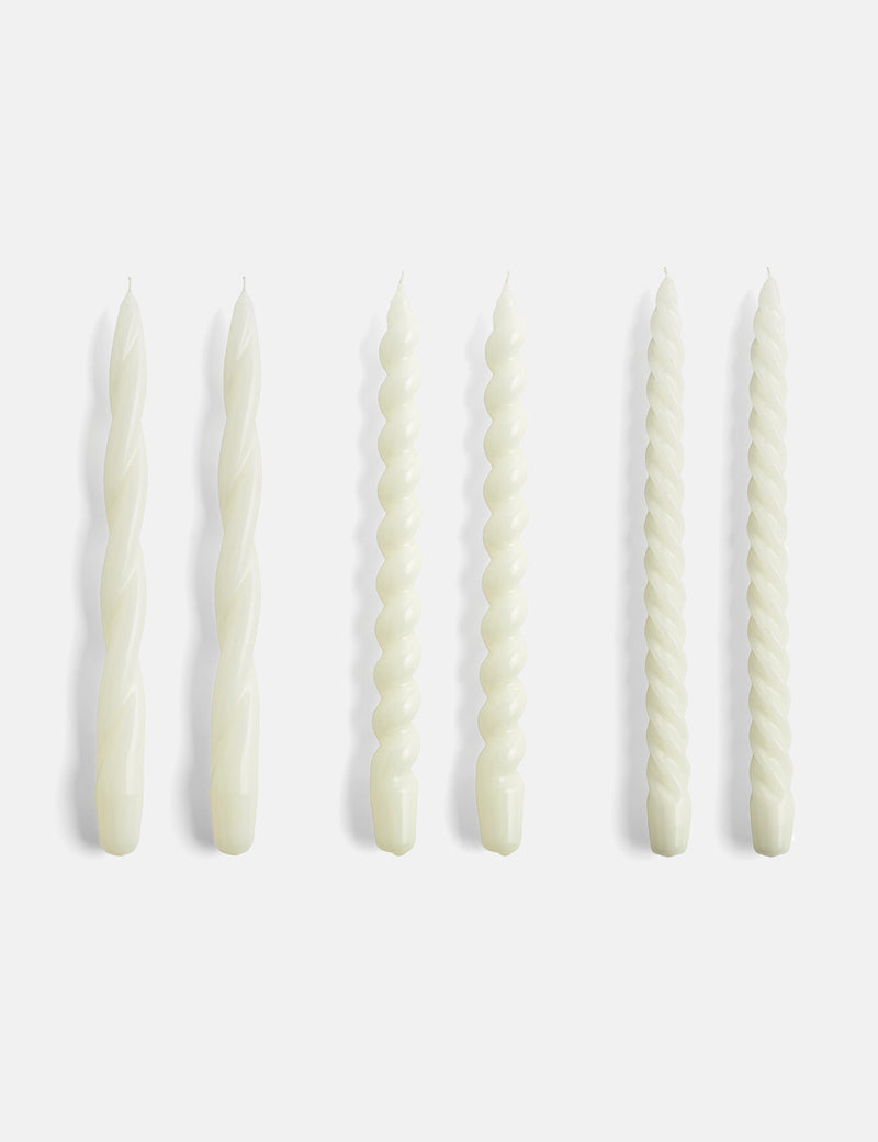 HAY Candles Long Mix (Set of 6) - Off White