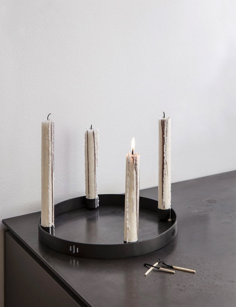 Ferm Living Duo Candle (Set of 2) - Warm Grey