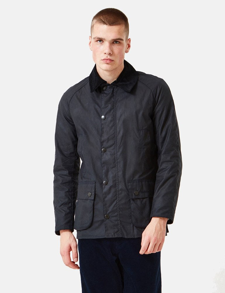 Barbour Ashby Wax Jacket - Black – Article.
