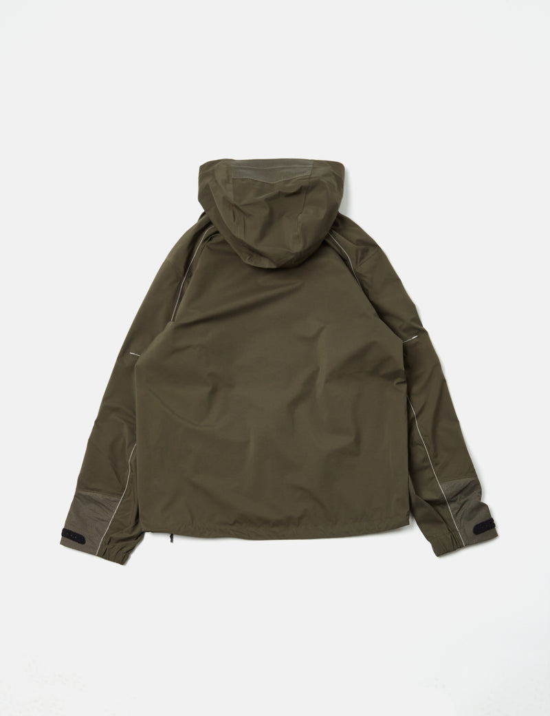 And Wander Pertex Shield Rain Jacket - Khaki Brown