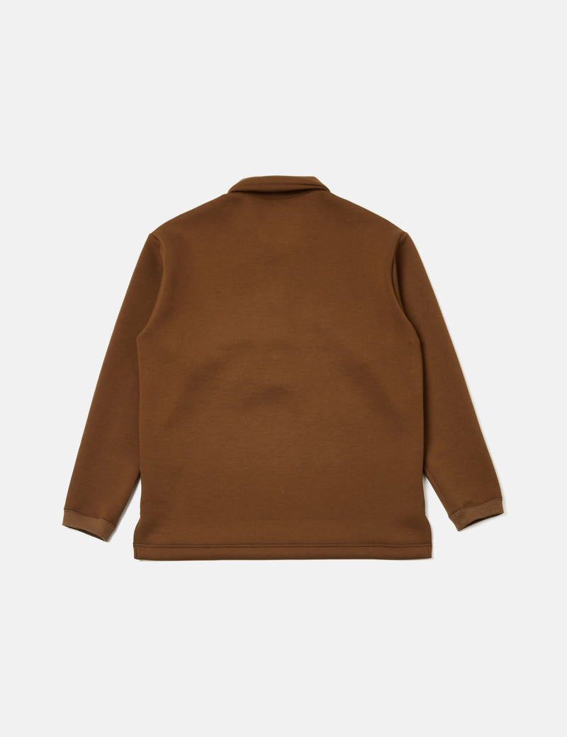 And Wander Airly Warm Button Pullover - Brown