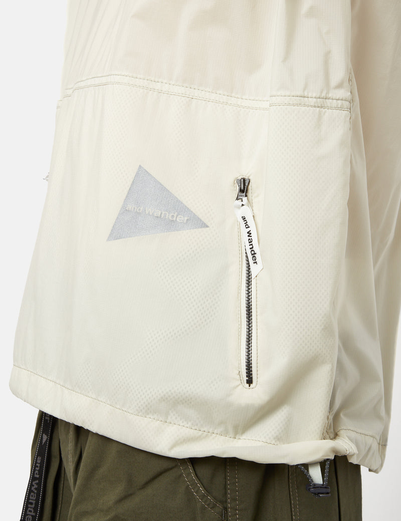 And Wander Pertex Wind T-Shirt - Off White
