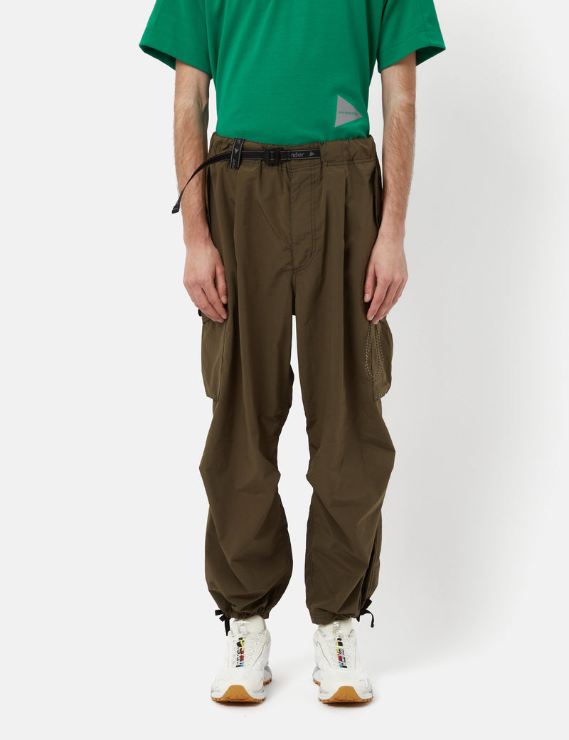 And Wander Oversized Cargo Pants - Khaki Brown