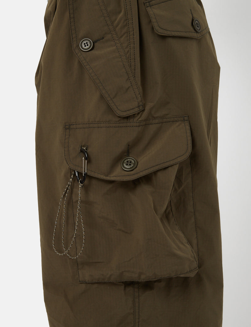And Wander Oversized Cargo Pants - Khaki Brown