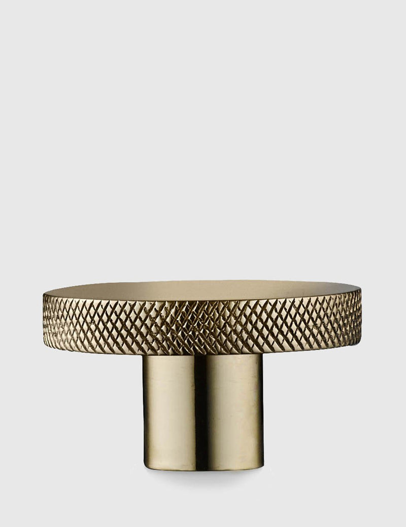 H. Skjalm P Door Knob - Shiny Brass