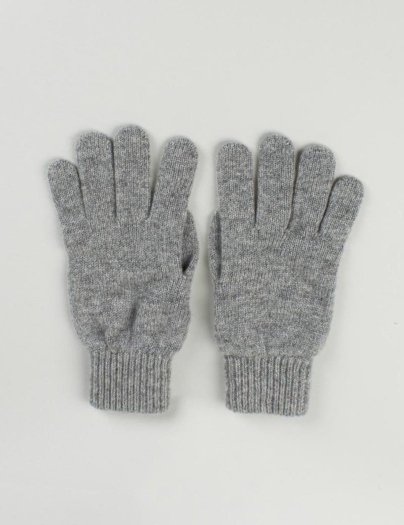 Johnstons Cashmere Gloves - Light Grey