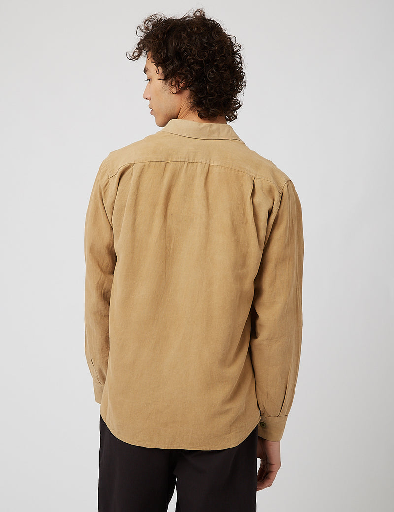 Puebco Work Shirt C-4 (Size 02) - Brown