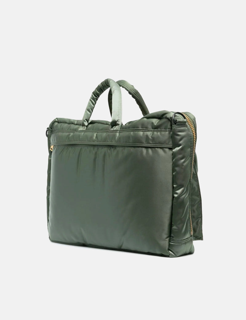 Porter Yoshida & Co Tanker 2-Way Briefcase - Sage Green