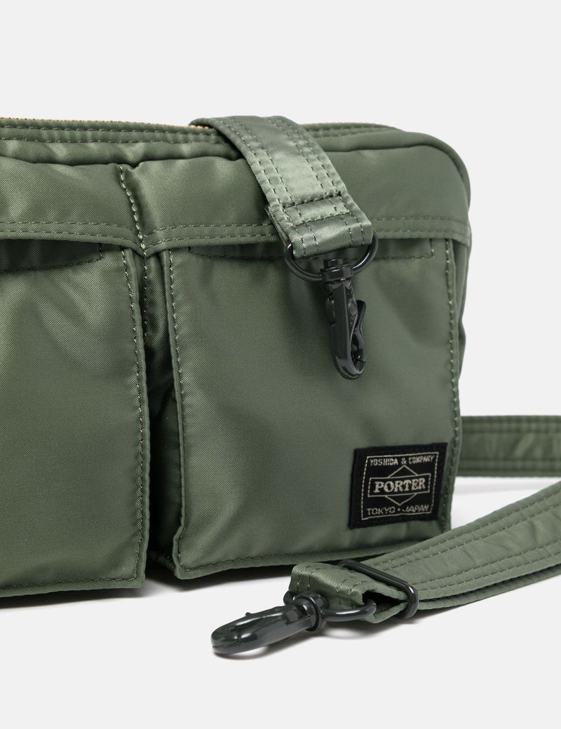 PORTER タンカーライン ショルダーバッグ(L) セージグリーン- 