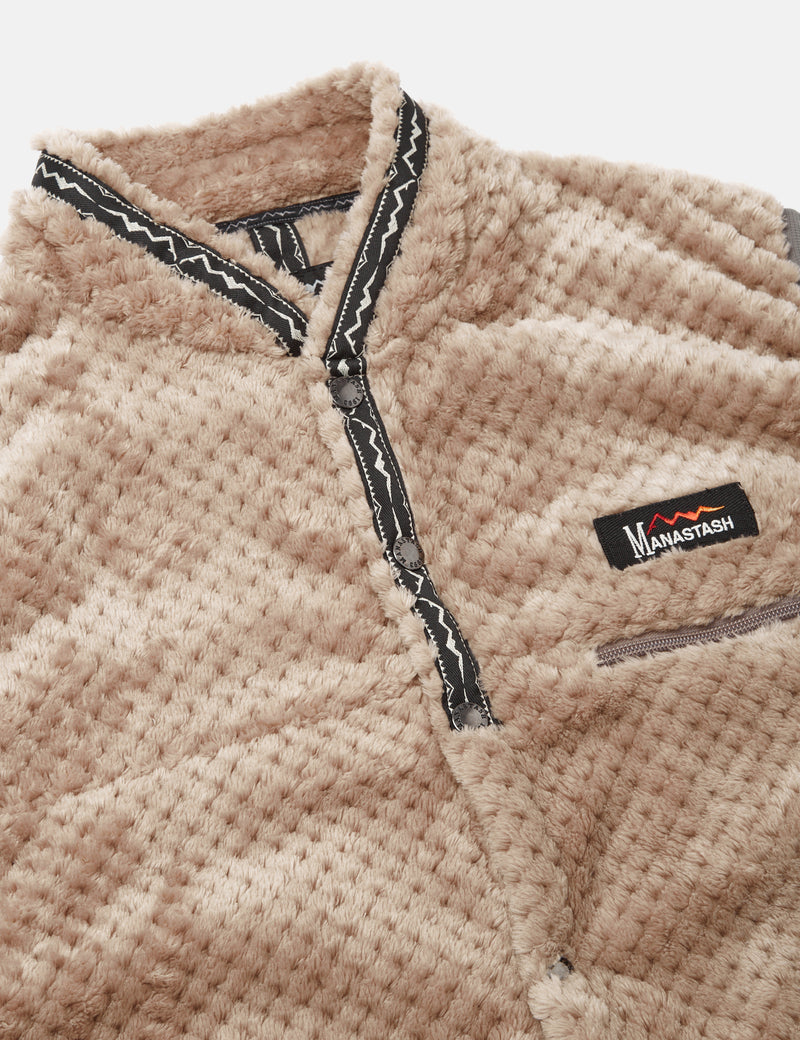 Manastash Thermal Fleece Vest - Beige