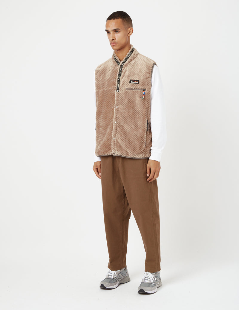 Manastash Thermal Fleece Vest - Beige