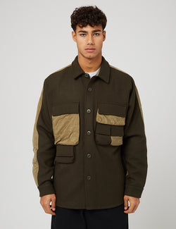 Liberaiders Quilted Utility Shirt - Olive Green