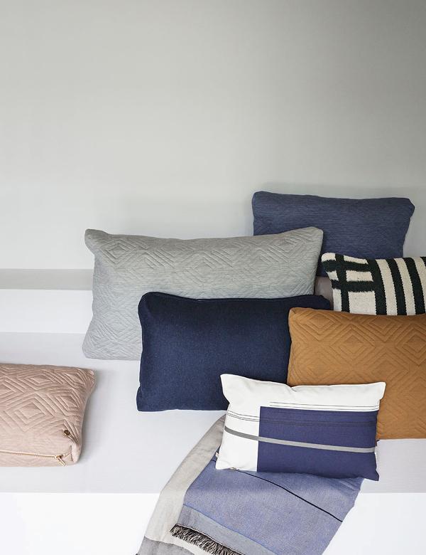 Ferm Living Kelim Cushion - Black Lines