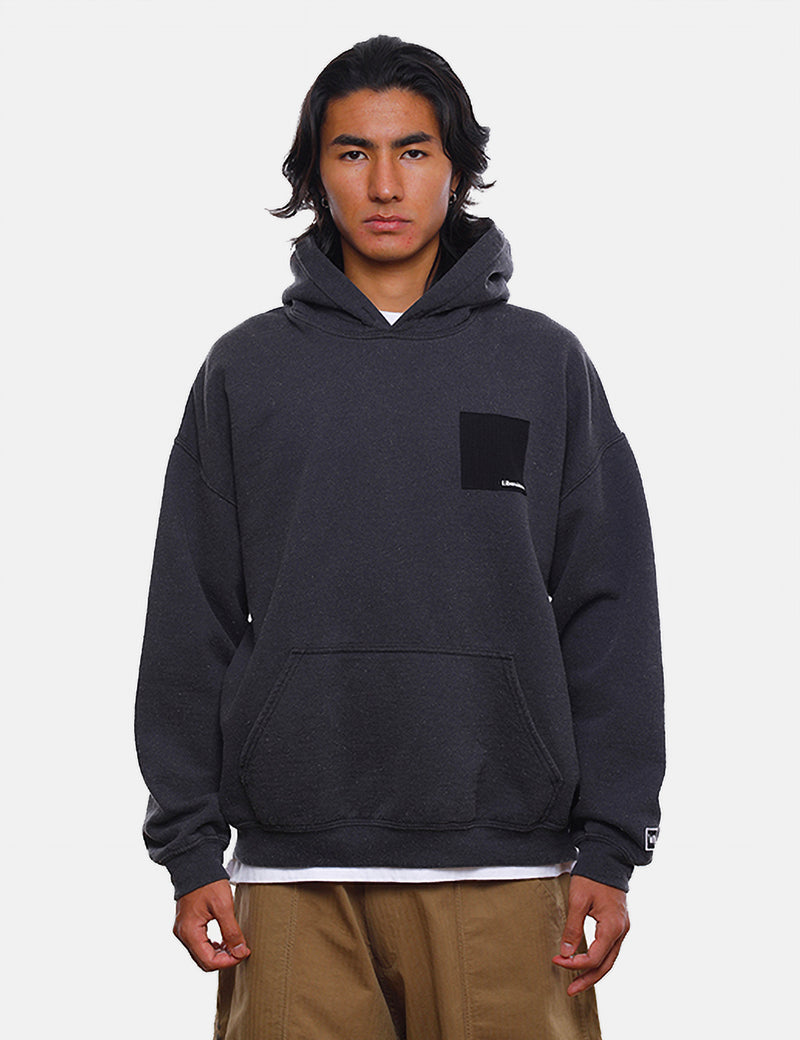 Liberaiders Patchwork Pullover Hoodie - Black