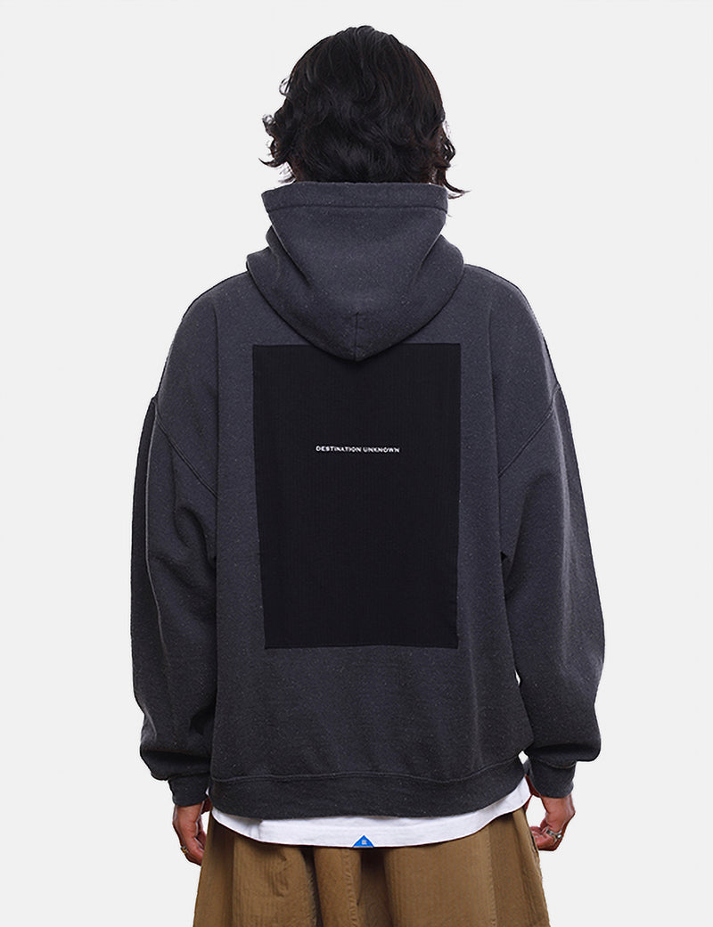 Liberaiders Patchwork Pullover Hoodie - Black